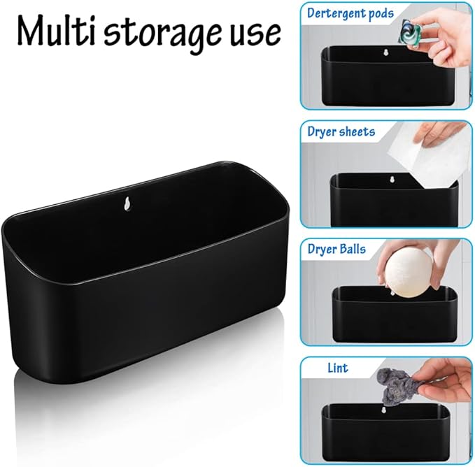 Picowe Magnetic Laundry Storage, Large Lint Holder Bin