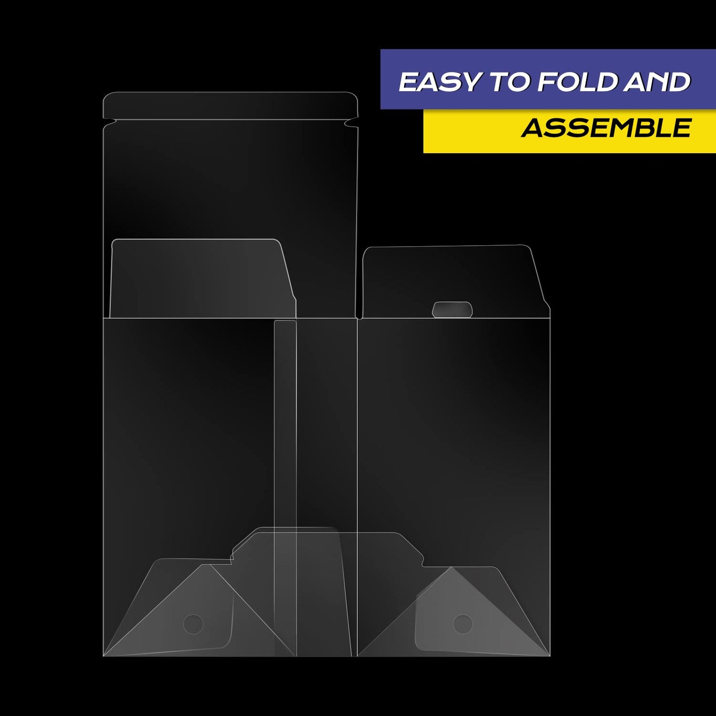 100 Pack Clear Protectors Case Compatible with Funko, 4" Pop Figures, Strong Thick Plastic Protectors
