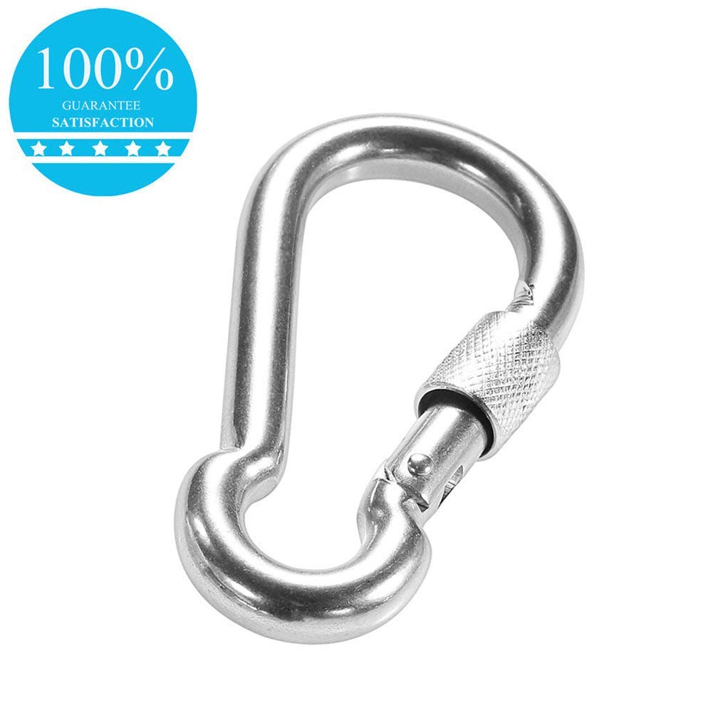 PROND Locking Carabiners, Heavy Duty Carabiner, 316 Stainless Steel Screw Lock Carabiner Hooks