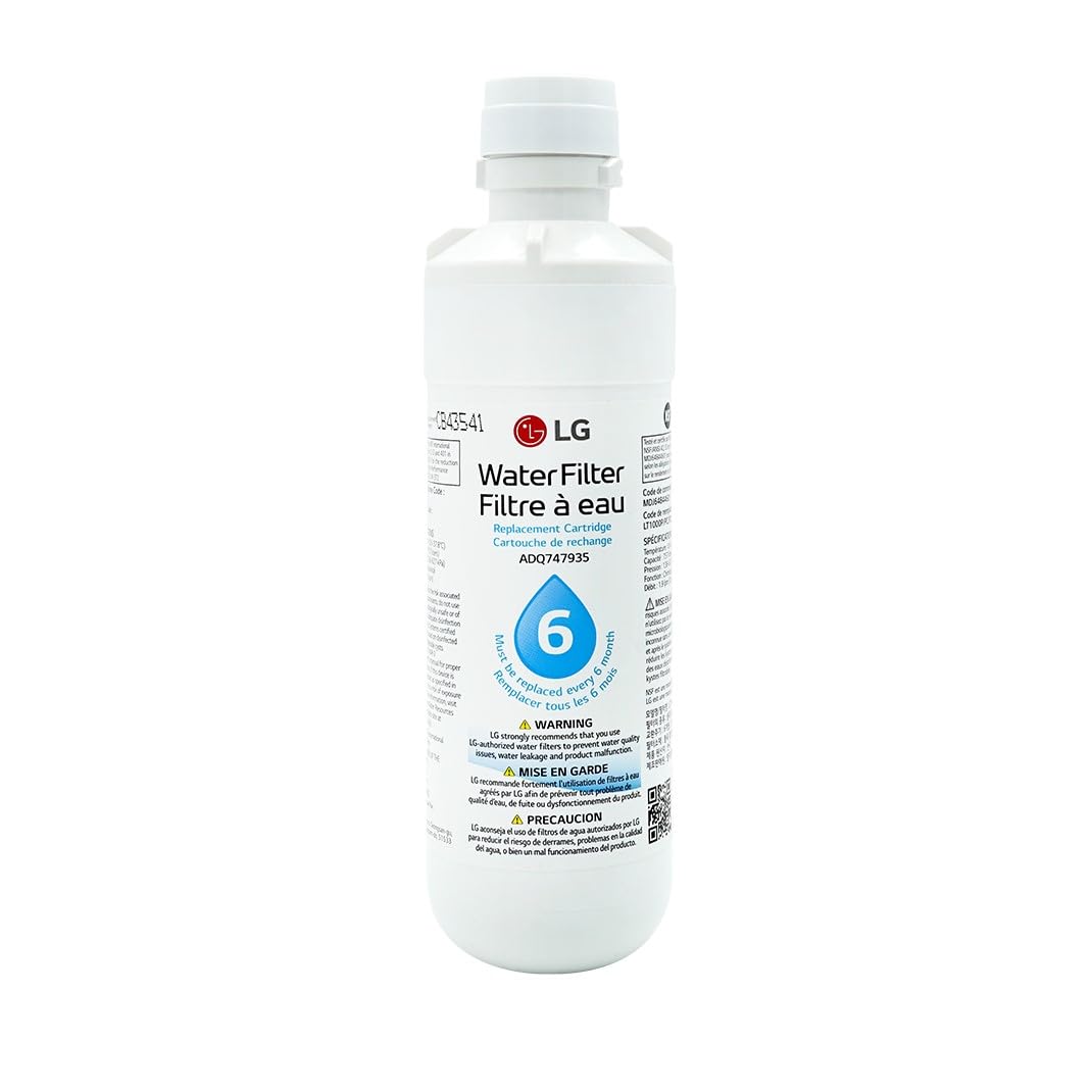LG LT1000P - 6 Month / 200 Gallon Capacity Replacement Refrigerator Water Filter (NSF42, NSF53, and NSF401) ADQ74793501, ADQ75795105, AGF80300704, or AGF80300705 White