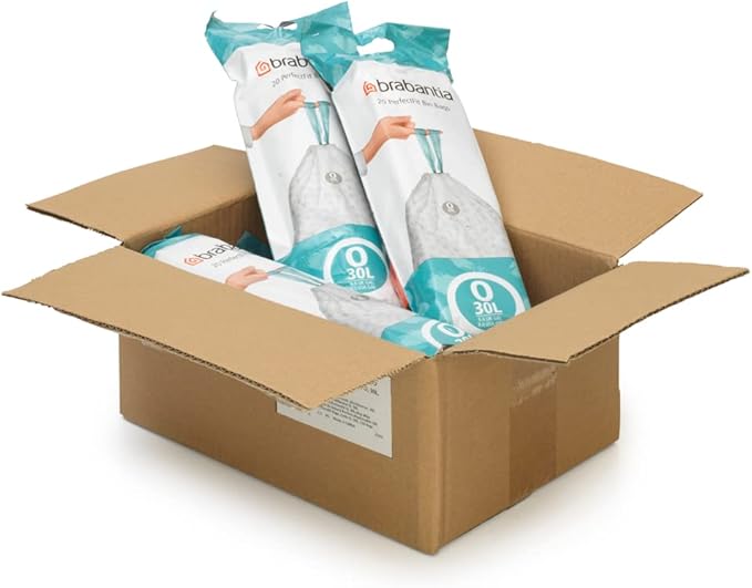 Brabantia PerfectFit Trash Bags Thick Plastic Trash Can Liners