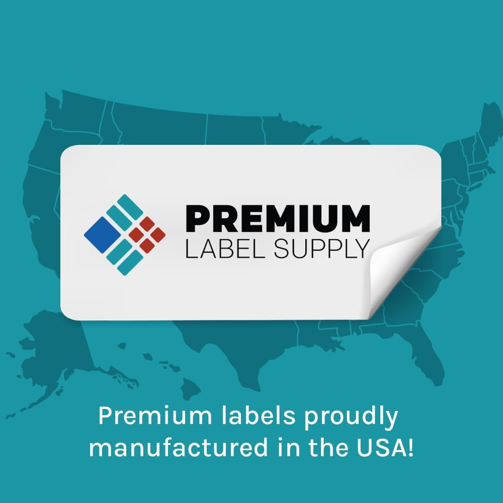 Premium Label Supply Glossy Clear Sticker Round Labels – 3" Circle – Laser/Inkjet Compatible – (6 per Sheet), 100 Sheets – 600 Total Adhesive Labels