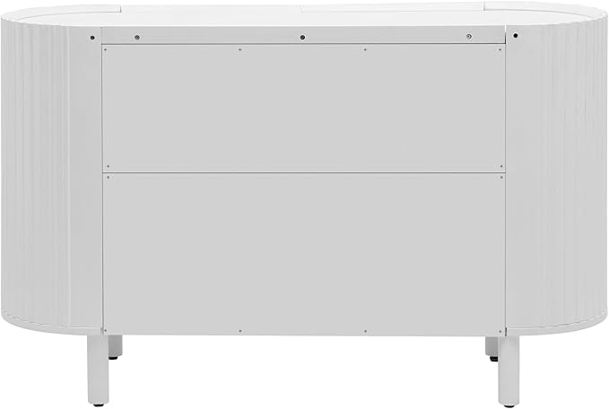 Curved Design Light Luxury Swith Adjustable Shelves, Suitable