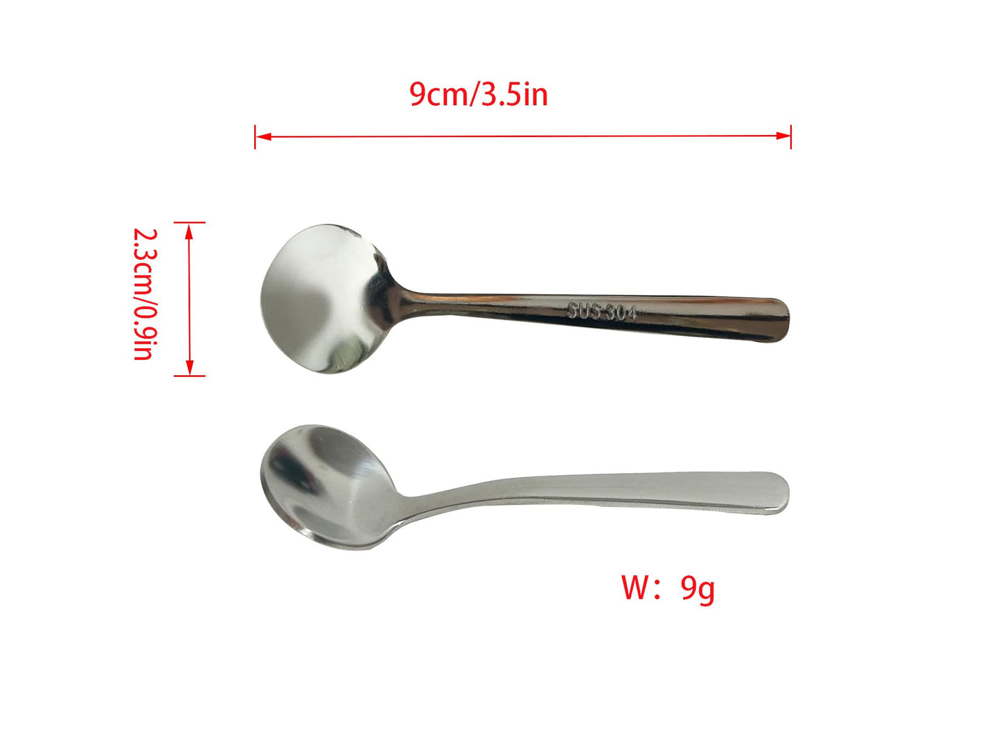 Mini Coffee Spoon,16 PCS Tiny Stainless Steel Spoons for Spices Jars,3.5 Inches Stainless Steel Small Spoons for Dessert.