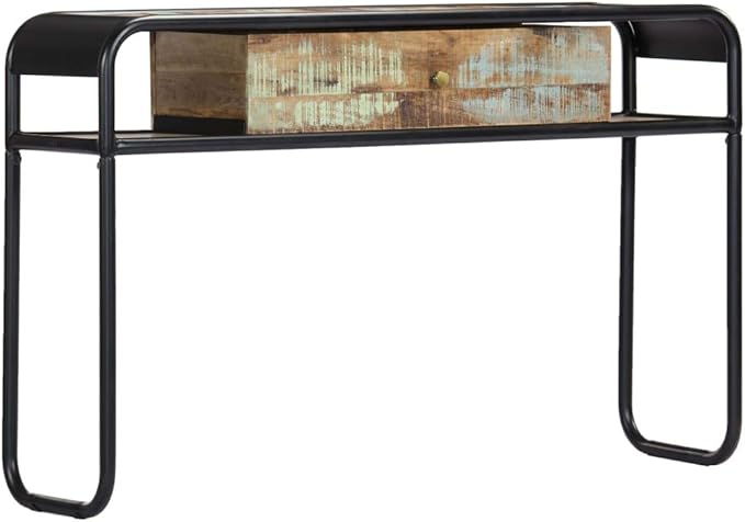 Console Table with 1 Drawer and 2 Compartments, 46.5"x11.8"x29.5" Solid