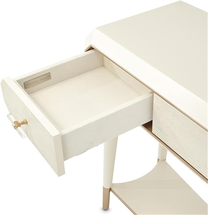 MICHAEL AMINI La Rachelle 3 Drawer Console Table in Champagne Ivory