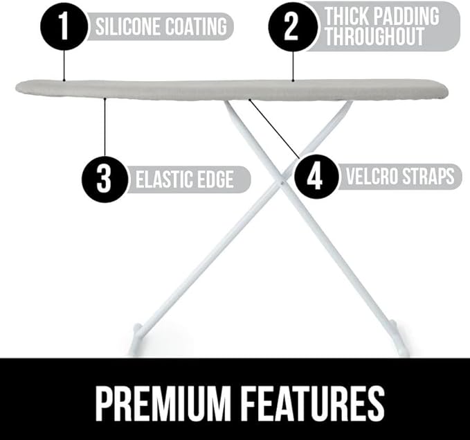 GORILLA GRIP The Original Ironing Board Cover and Pad, Silicone Coating