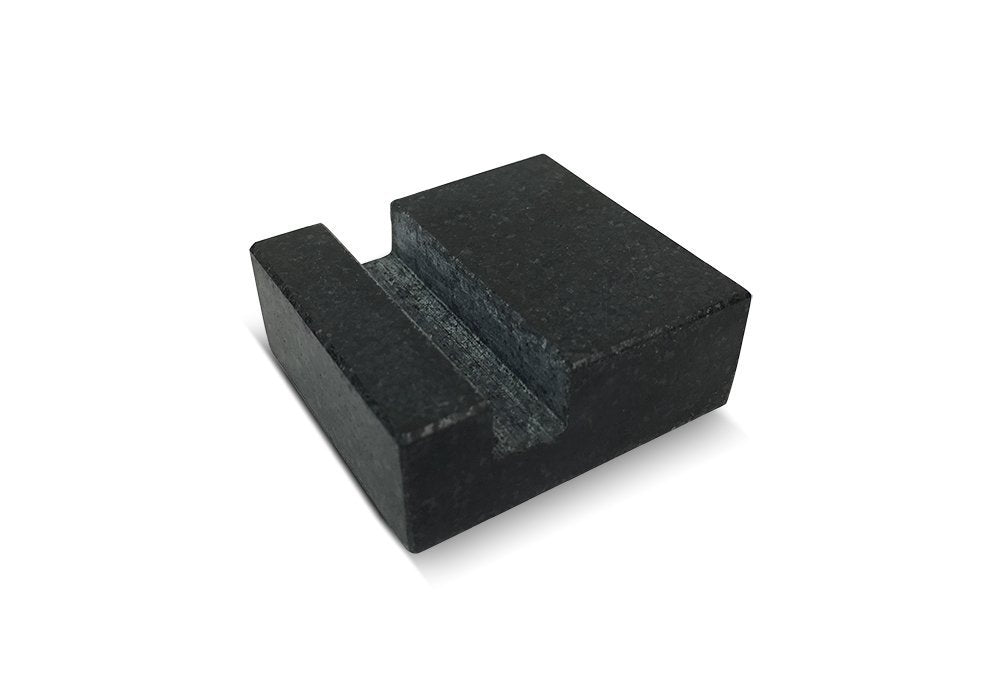 Vertical Business Card Holder for Desk - Black Granite Visiting Card Holder - Holds up to 20 Cards - Desktop Business Card Stand for Home & Office - Elegant & Luxurious Office Desk Accessories