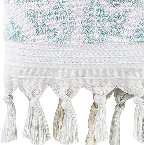 SKL Home Mirage Fringe 100% Turkish Cotton Hand Towel Set