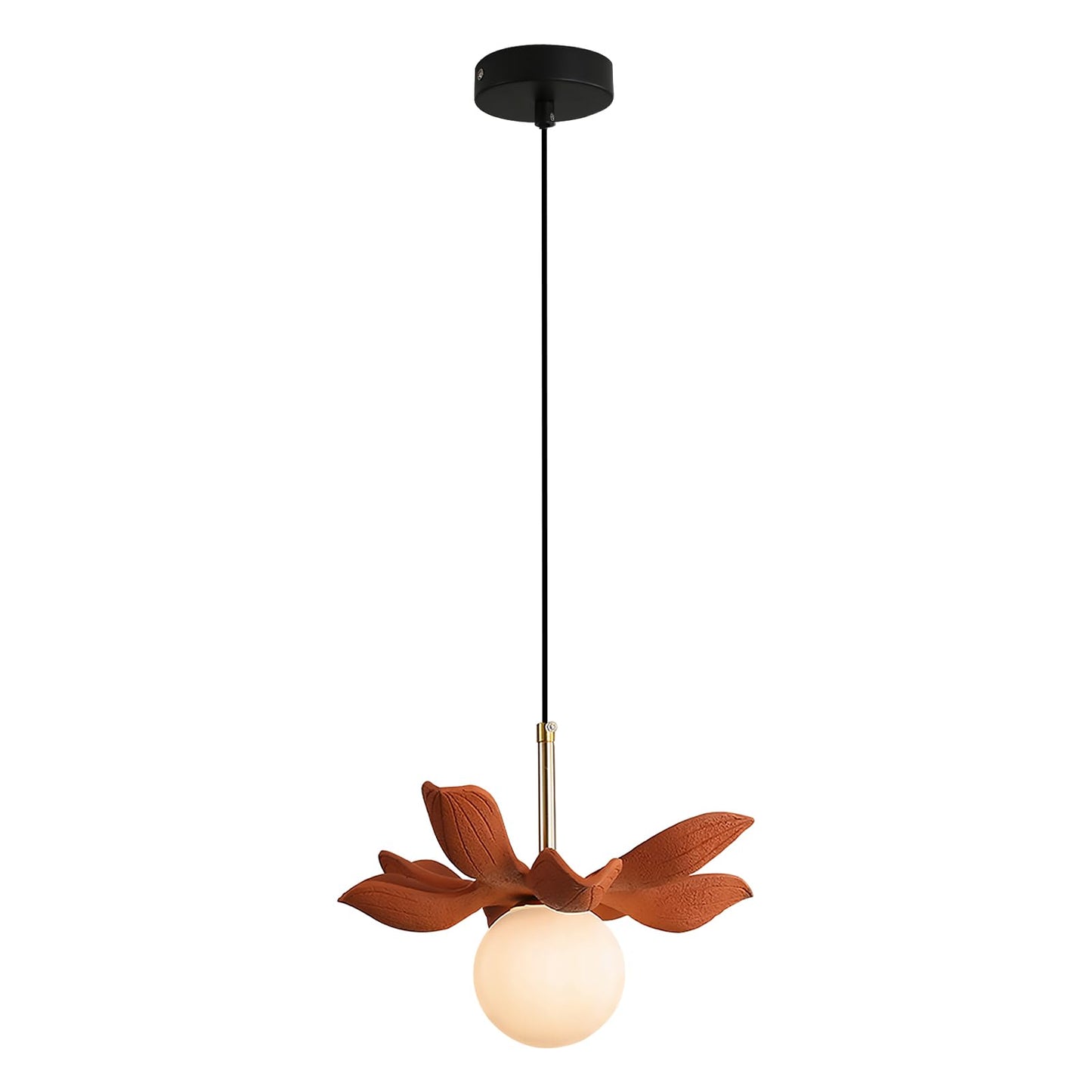 Feomcts Floral Pendant Light Adjustable Cord Dining Hanging Light Fixture