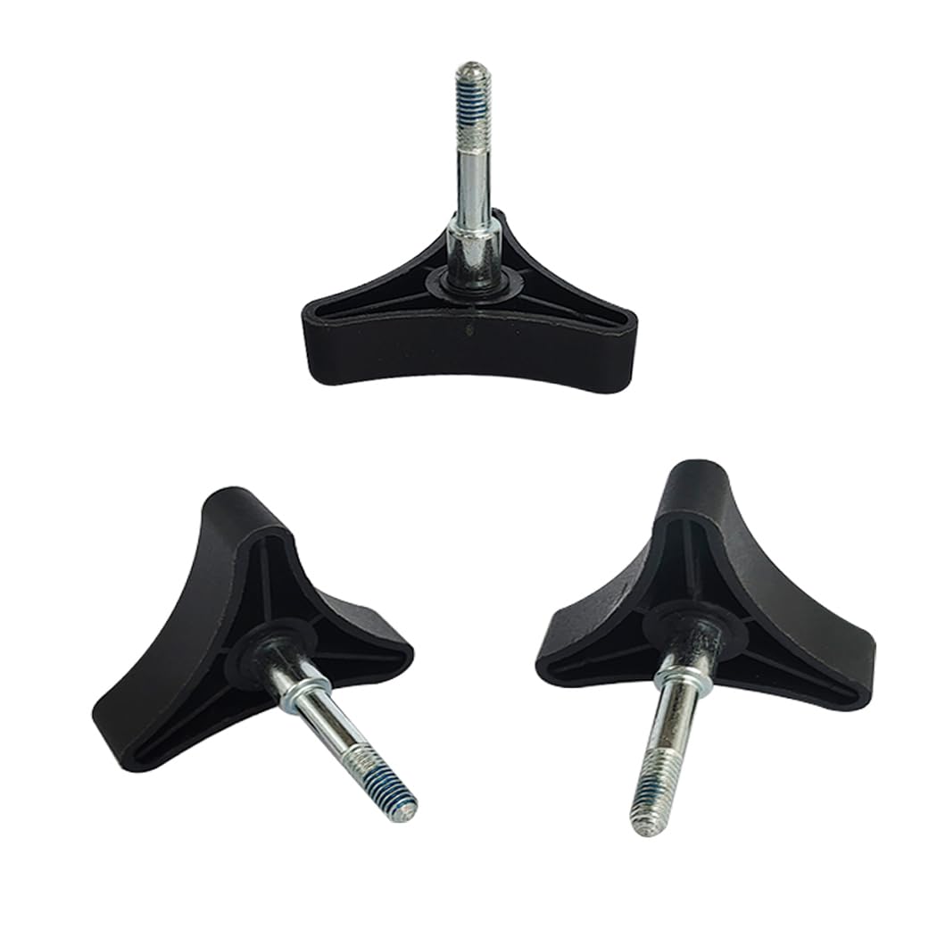 Toeloioh Knob Replacement Part Universal for Rolling Walker Rollator, Foldable Rollator, Hand propelled Walker, Aluminum 3 Point Knob, General Parts of Rollator Accessories