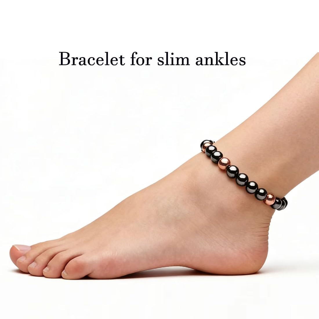 Drkao Woman Copper Bracelets Hematite Magnet Bracelet for Woman Man, Magnetic Therapy Bracelets Christmas Gift of Love Valentine's Day Aniversary Gift Health to Family Pulseras Magneticas For Mother Copper Red 2 Pack