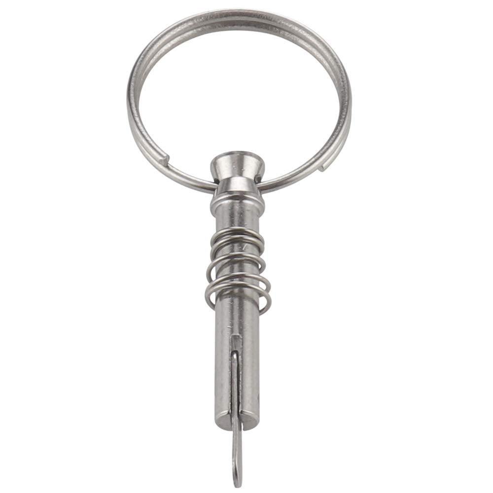 4 Pcs Quick Release Pin 1/4" Diameter w/ Drop Cam & Spring, Usable Length 0.9", Full 316 Stainless Steel, Bimini Top Pins, Marine Hardware
