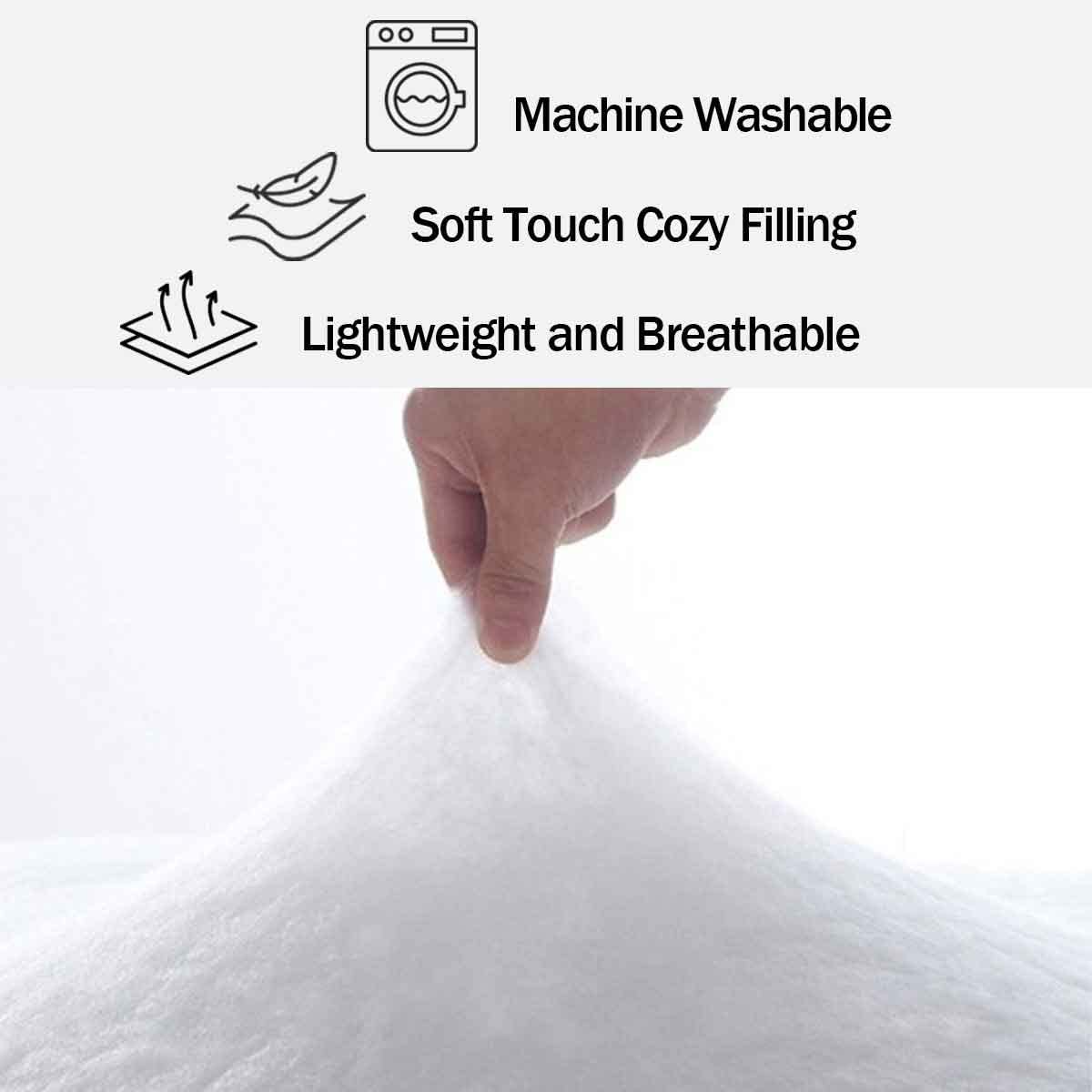 Feelyou Cute Floral Kids Comforter Set Queen Size Cartoon Flower Bedding Set Plant Duvet Quilt for Kids Boys Girls Bedroom Natural Decor Microfiber Ultra Soft Breathable