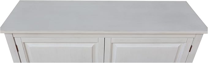 International Concepts 34" High Solid Wood Hall Storage Cabinet Cupboard