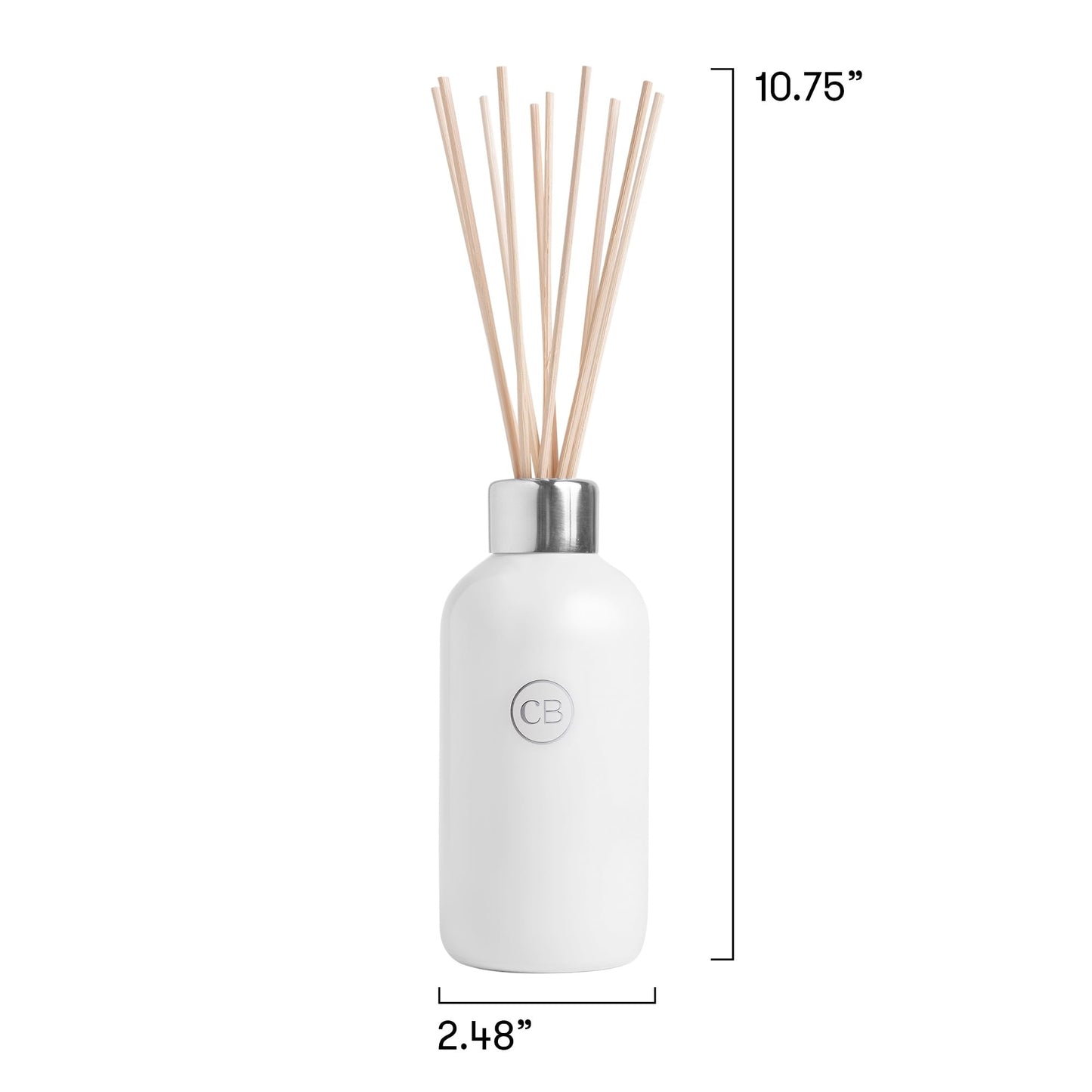 Capri Blue Volcano Reed Diffuser Set, Includes Reeds, Fragrance Oil, and Glass Bottle for Home Décor, Room Fresheners, White (8 Fl Oz)