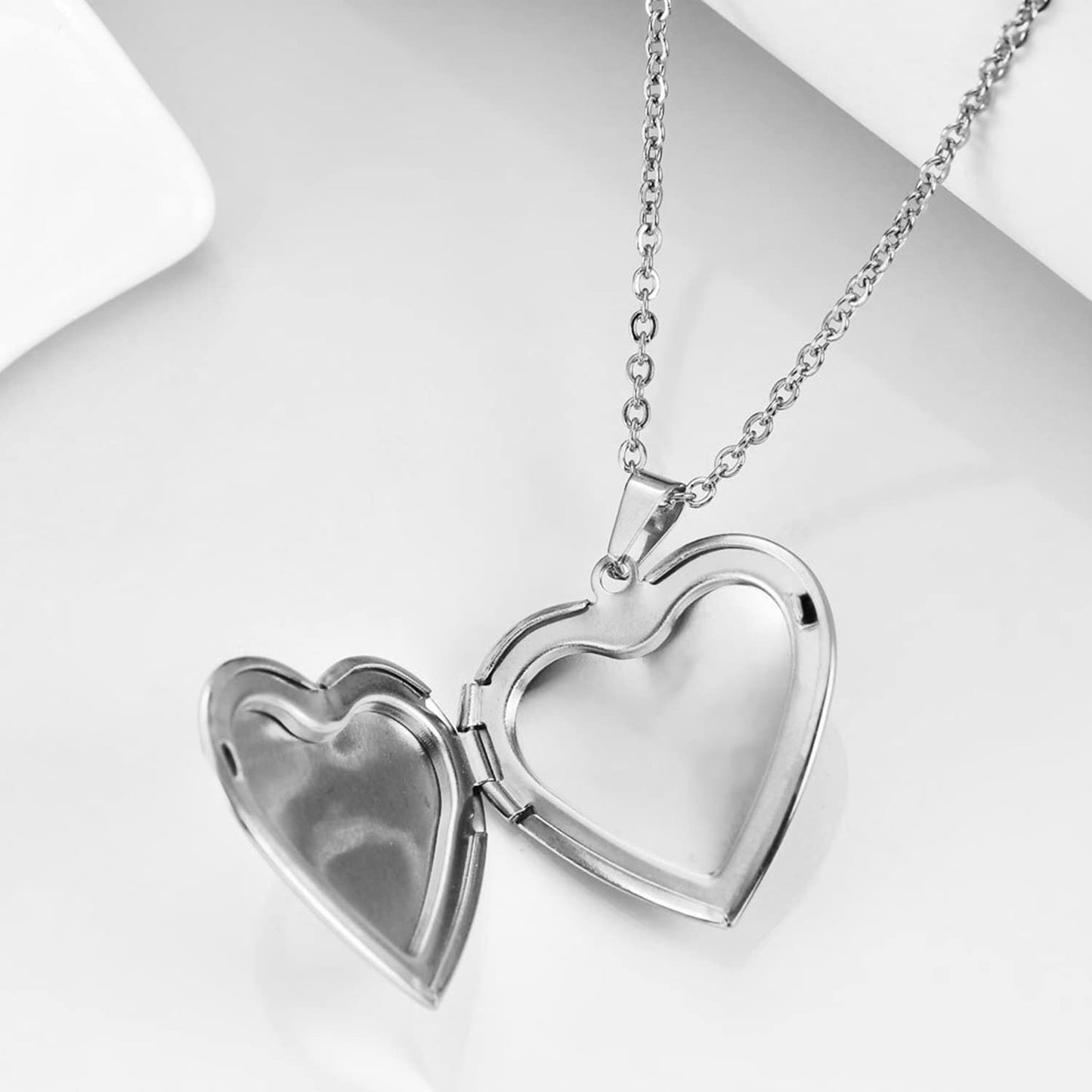 PHOCKSIN I Love You Dad Text Engraved Photo Lockets That Holds Pictures Gifts For Daddy On Fathers Day From Daughter Son