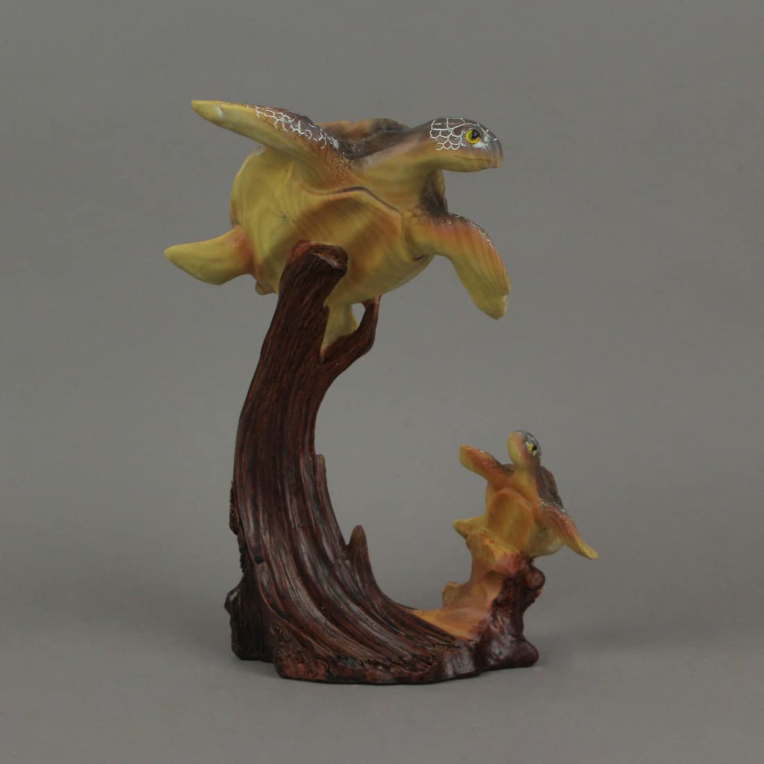 Everspring Sea Turtle Family Sculpture Home Decor Statue Desk Shelf Coastal Resin Figurine