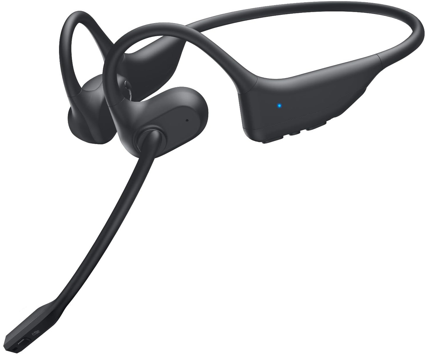 Gixxted Open Ear Headphones with Mic, Bluetooth Headset with Microphone, Dual Connect Bluetooth 5.3 with AI Noise Cancelling Mic & Mute Function, Wireless Headset for Work, Sports, Drive