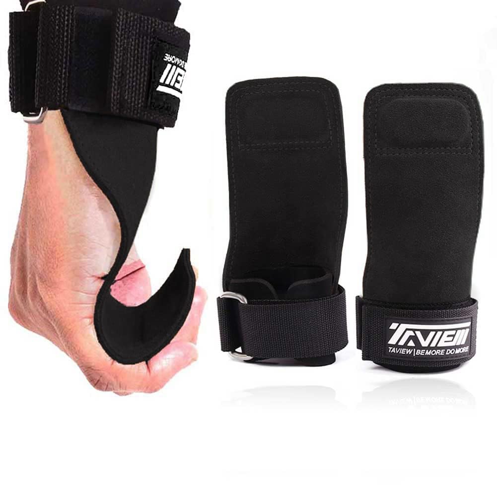 TAVIEW Wrist Straps for Weightlifting for Maximum Grip Support - Lifting Deadlift Strap & Weight Lifting Grips Gloves for Working Out Pull Up Deadlifting & Shrugs