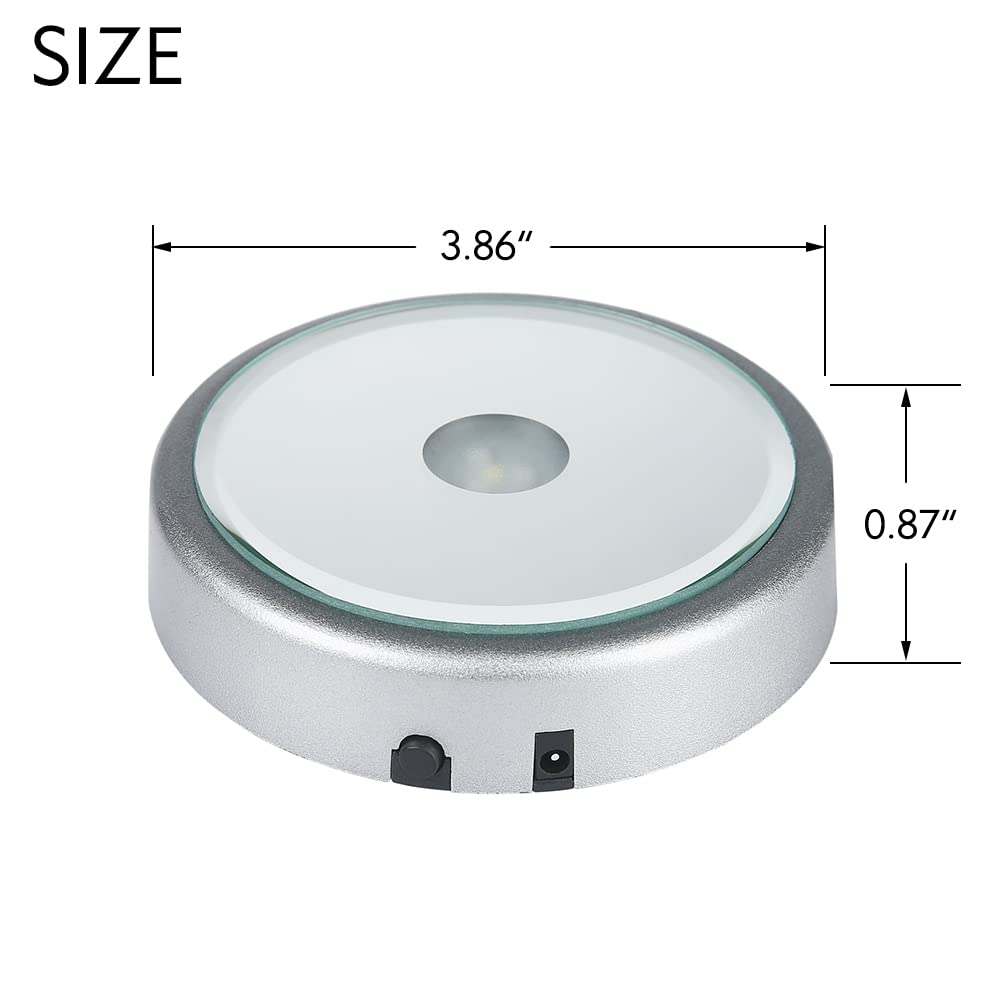 IFOLAINA LED Display Multicolor Light Base for 3D Crystal Art - Lighted Up Stand Color Changing Small LED for Glass Art
