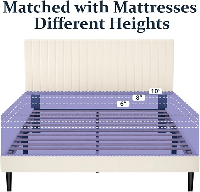 HAOARA Queen Size Platform Bed Frame