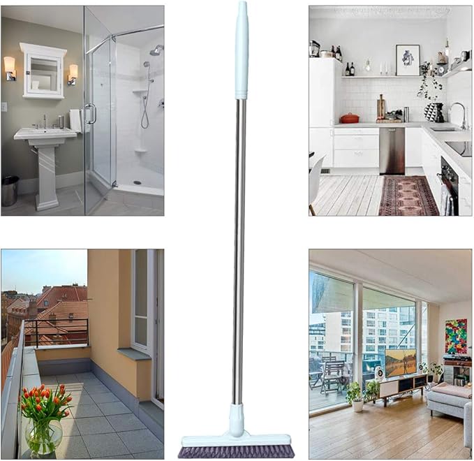 Affogato Floor Scrub Brush Bathroom Long Handle Bathtub Push Broom Shower Tile