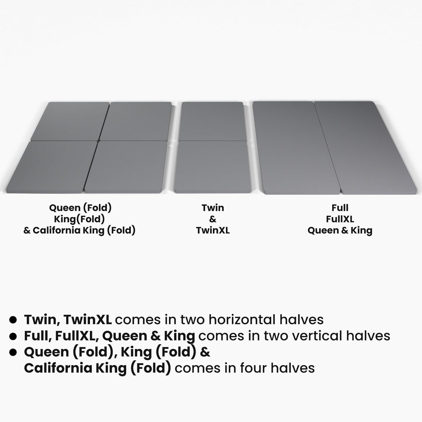 Zayton, 1.5" Split Wood Bunkie Board Queen Size Bed - 2-Piece Under Mattress Support Board, Fully Assembled, Fabric Ventilation Cover - Replaces Wooden Slats or Box Spring for Bed Frames