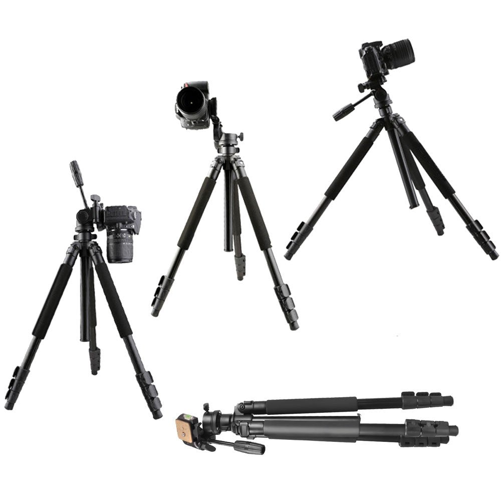 Gosky Tripod -Travel Portable Tripod for Spotting scopes, Binoculars, camcorders, or SLR Cameras (Pro (61-inch))