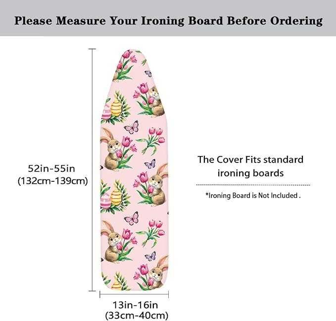 Cute Bunny Ironing Board Cover Butterfly Ironing Board Pad Protective Cover
