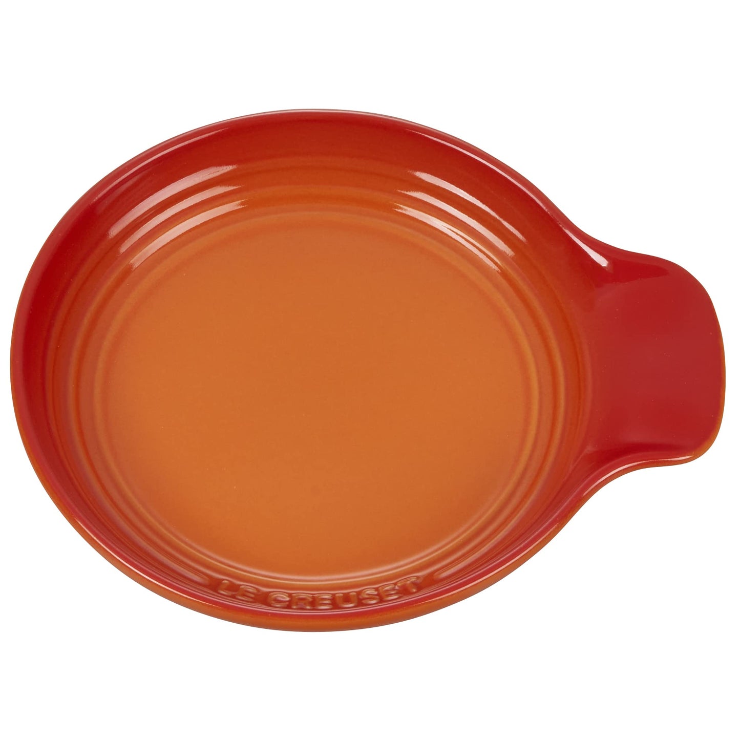 Le Creuset Signature Stoneware Spoon Rest, 6 Inches, Flame