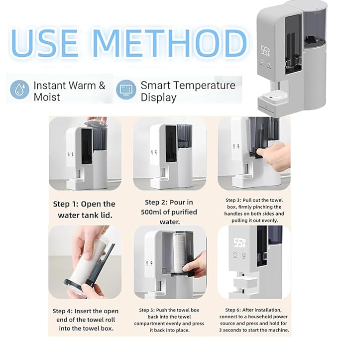 Hot Face Towel Heater Machine, Automatic Disposable Towel Warmer