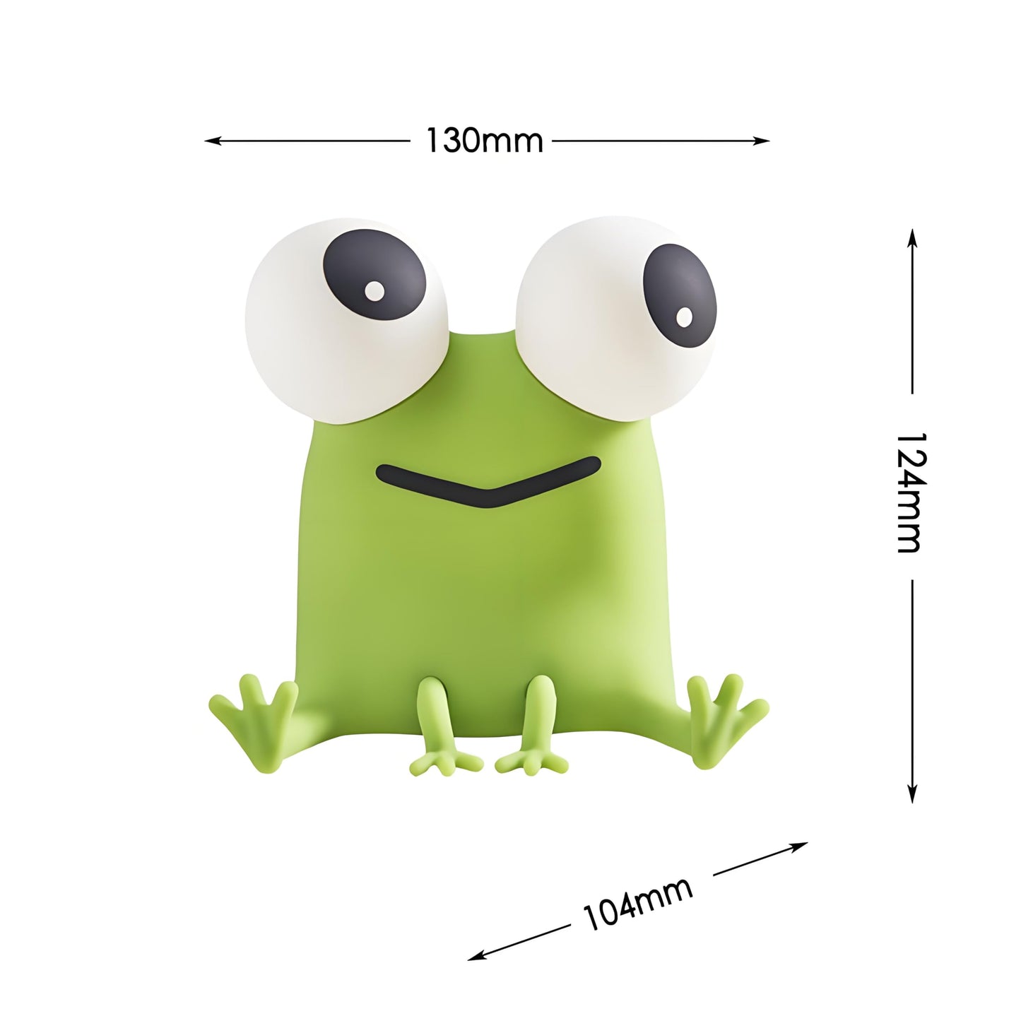 DADYLOBO Frog Night Light for Kids, Cute Silicone Dimmable Nursery Night Light, Rechargeable Bedside Lamp, Portable Creative Gifts for Children, Teens, Girls, Boys Christmas Birthday