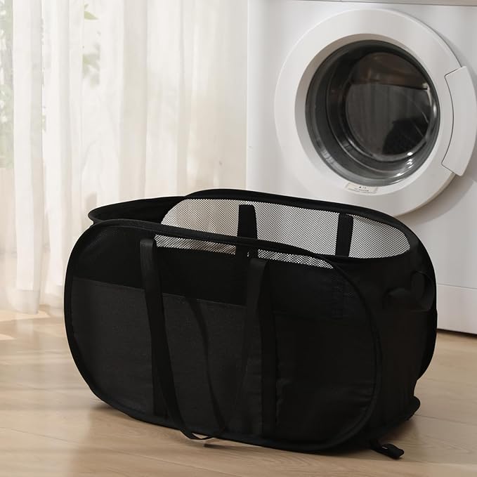 Collapsible Laundry Baskets, Tear Proof Pop Up Laundry Hamper