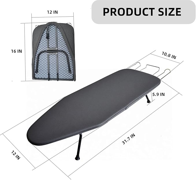 Compact Foldable Tabletop Ironing Board -