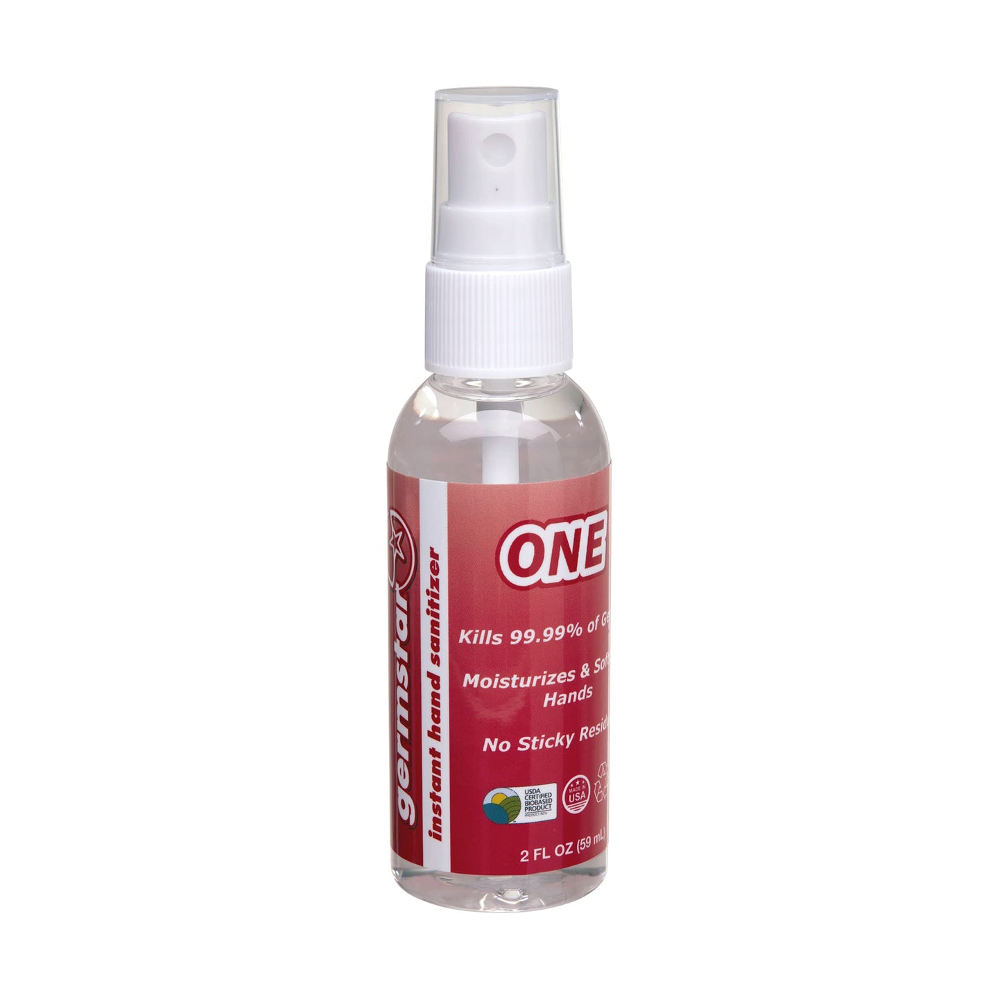 Germstar ONE 2oz Hand Sanitizer Spray Bottles (6/case)