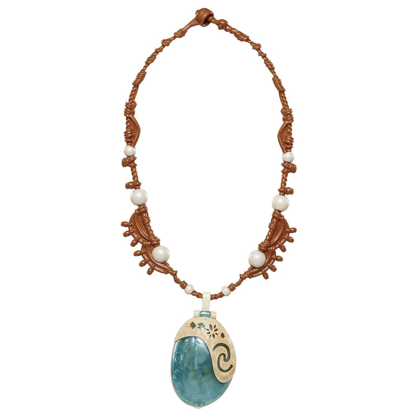 Disney Moana Heart Of Te Fiti Magical Seashell Necklace by JAKKS Pacific, Children's Dress Up Accessory, Light Up Necklace, Moana Dress Up, Opens to Reveal Heart of Te Fiti