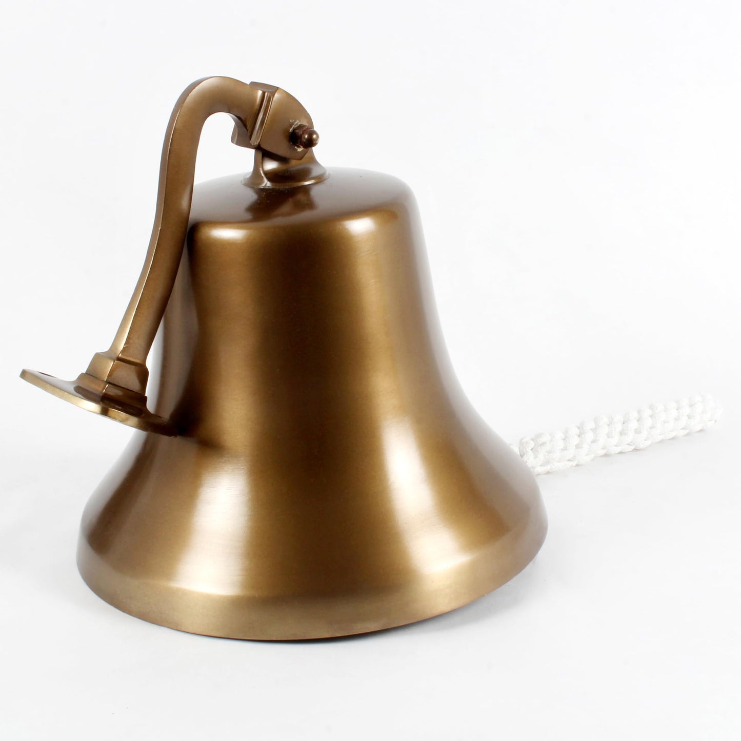 Nautical Hanging Wall Mountable 9" Antique Brass Ship Bell Ideal for Wall or Hanging, Suitable for Home, School or Church