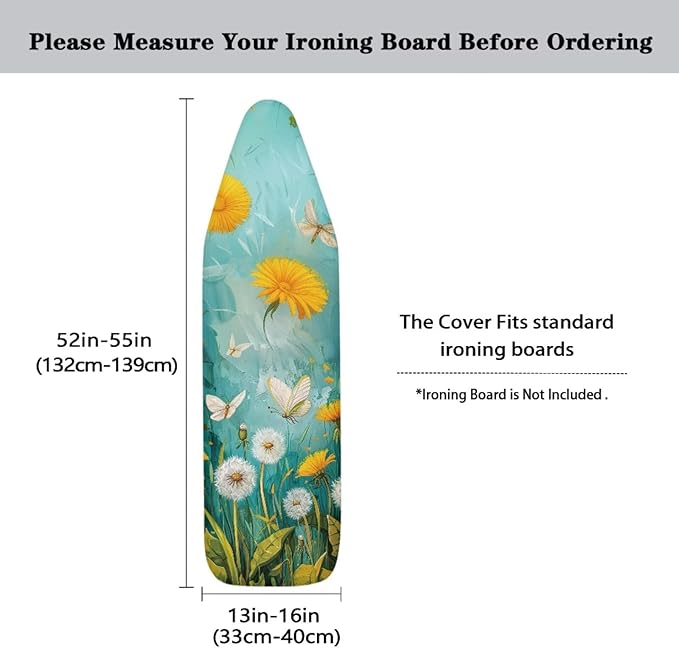 Butterfly Ironing Board Cover Soft Ironing Board Cover Dandelion Flowers Print
