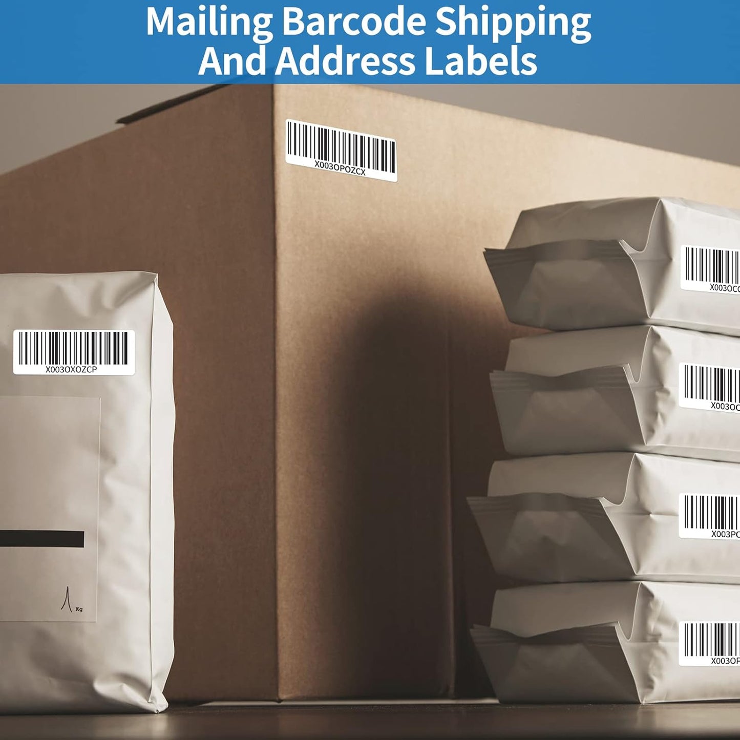 BESTEASY 30-up 2000 Sheets 1" X 2-5/8" Address Shipping Labels for Laser and Inkjet Printers, FBA Product Labels (60000 Labels)