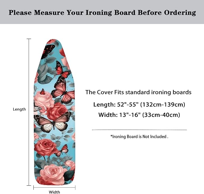 Butterfly Flower Ironing Board Cover