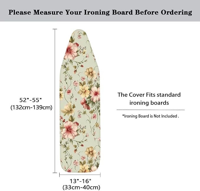 Pink Floral Ironing Board Cover