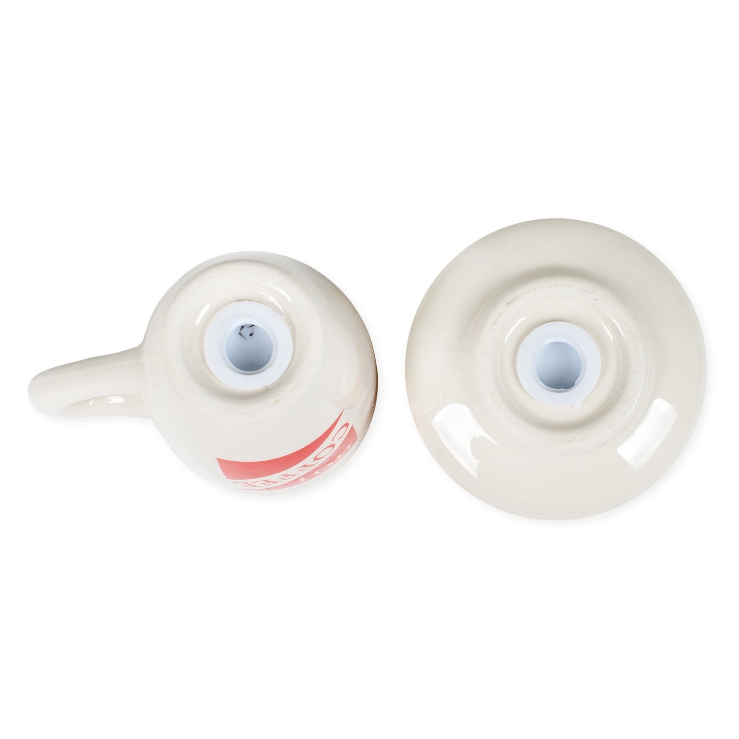 Hot Coffee and Donut Ceramic Salt and Pepper Shakers