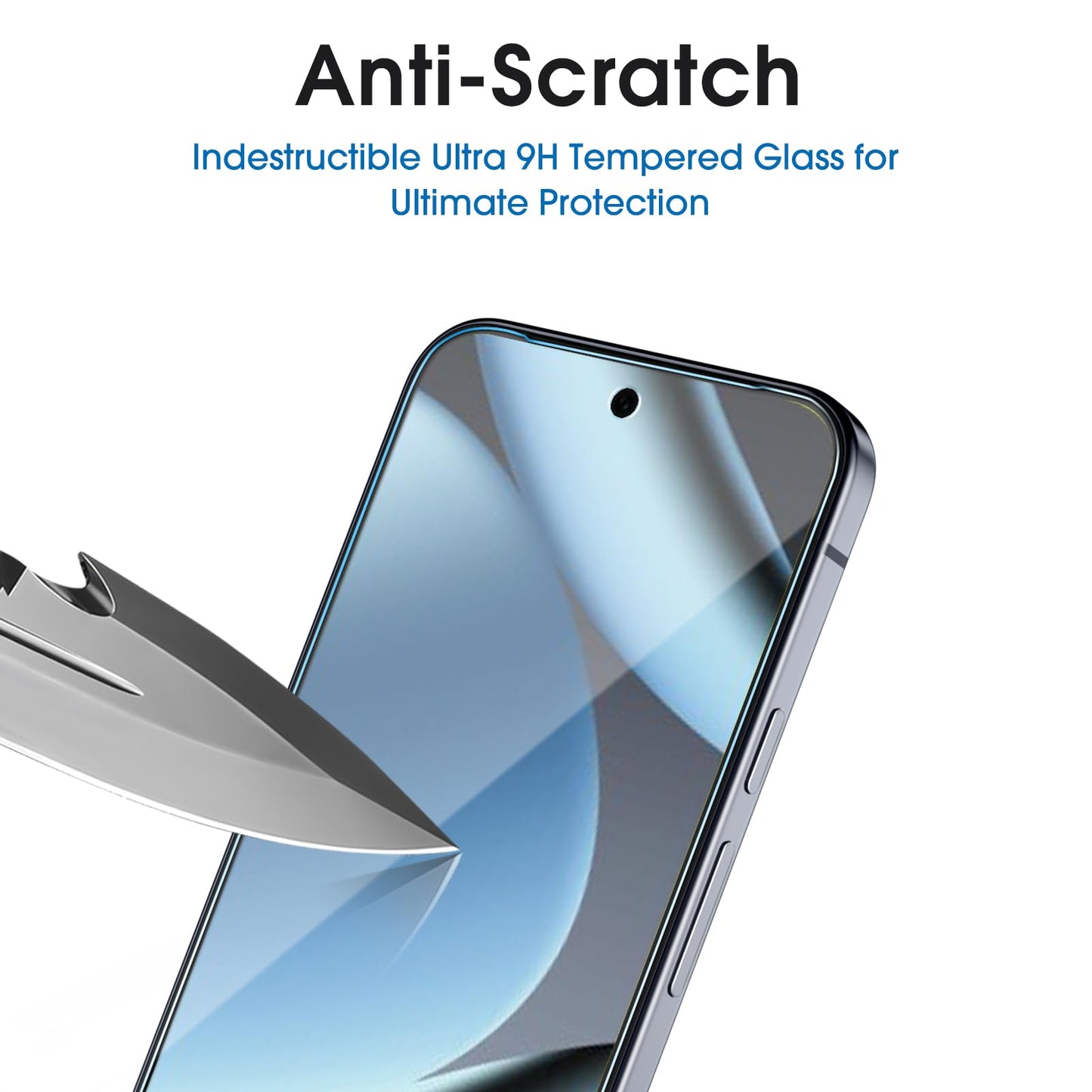 amFilm Designed for Google Pixel 10 Pro Pixel 10 / 9 / 9 Pro 6.3" Screen Protector: 2025/2024 Tempered Glass, Ultrasonic Fingerprint Compatible, Easy Installation Frame, Anti Scratch, Bubbles-Free,3 Pack