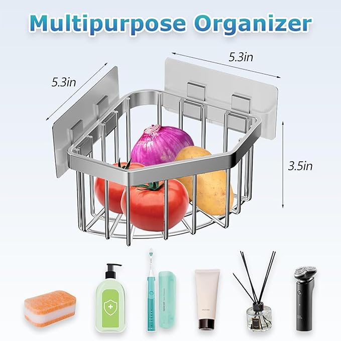 Sponge Holder Corner Sink Caddy Sink Organizer