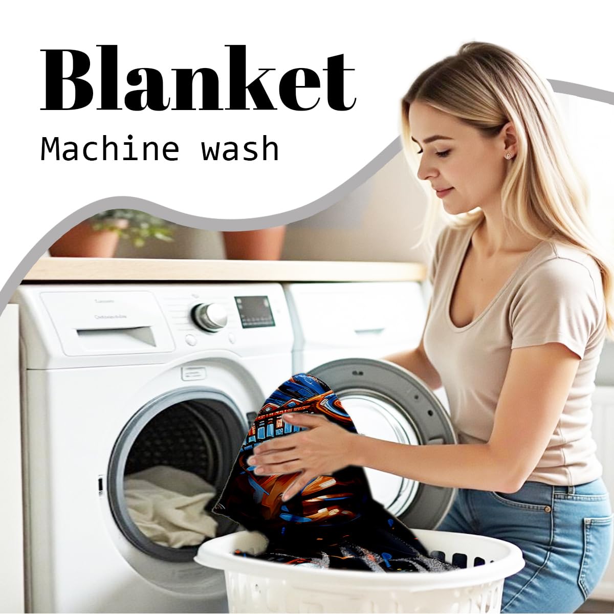 HUNXIAOJ Native American Flannel Blanket Indian Tribal Chief Print Blanket Throw for Couch Bed Soft Bedding Decor Native American Gifts for Boys Men Adults (49"x59")