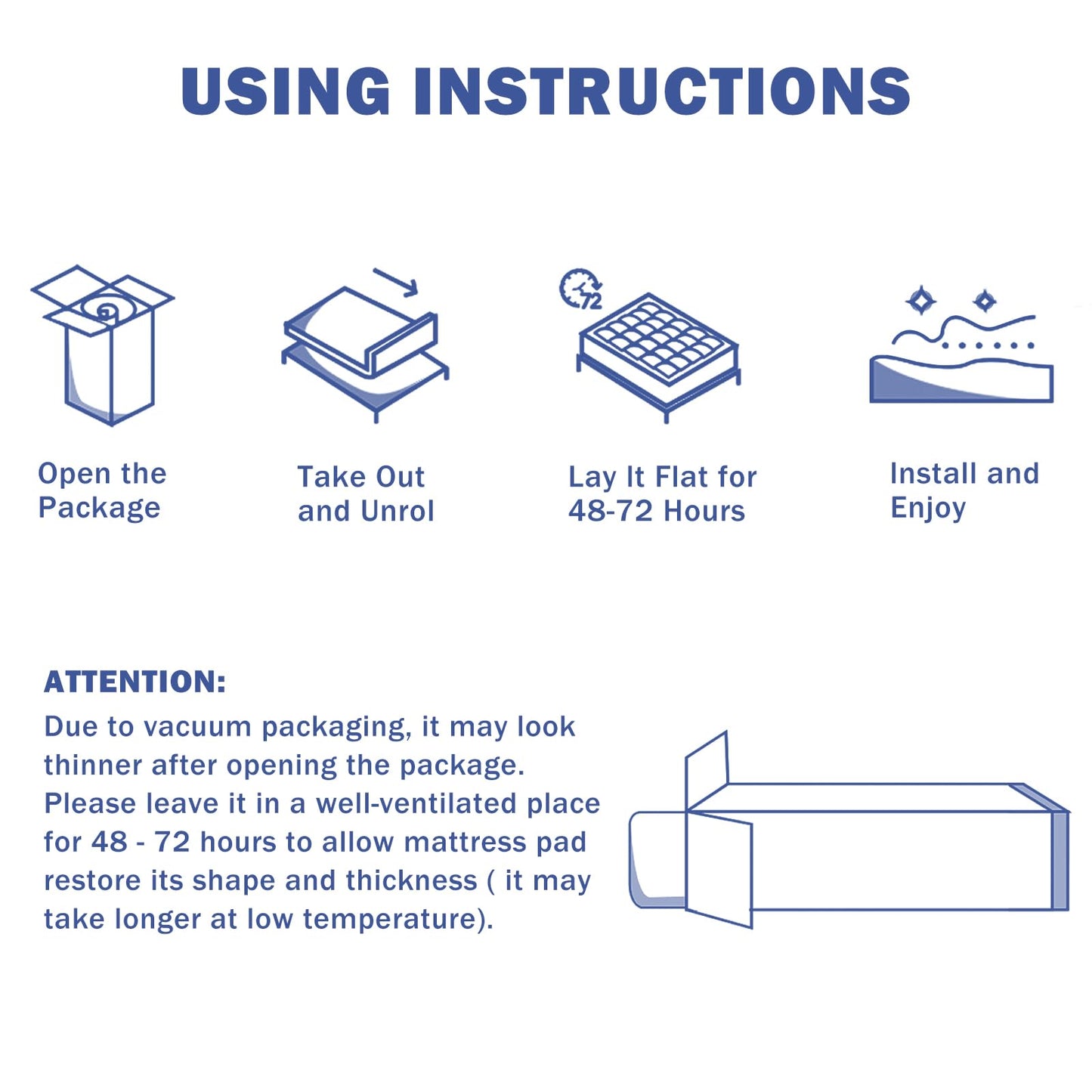 OLANLY California King Quilted Fitted Mattress Pad, Elastic Fitted Mattress Topper, Cooling Soft Mattress Cover Stretches up to 21 Inches Deep, Machine Washable Mattress Protector (72x84 inch, White)