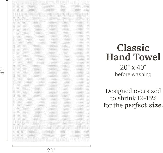 GILDEN TREE Waffle Hand Towels for Bathroom Quick Dry Towel Super Absorbent