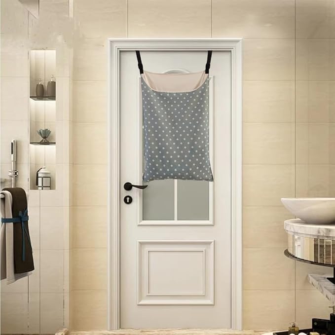 Adjustable Space Saving Door Hanging Laundry Hamper Bag Dorm Laundry Bag