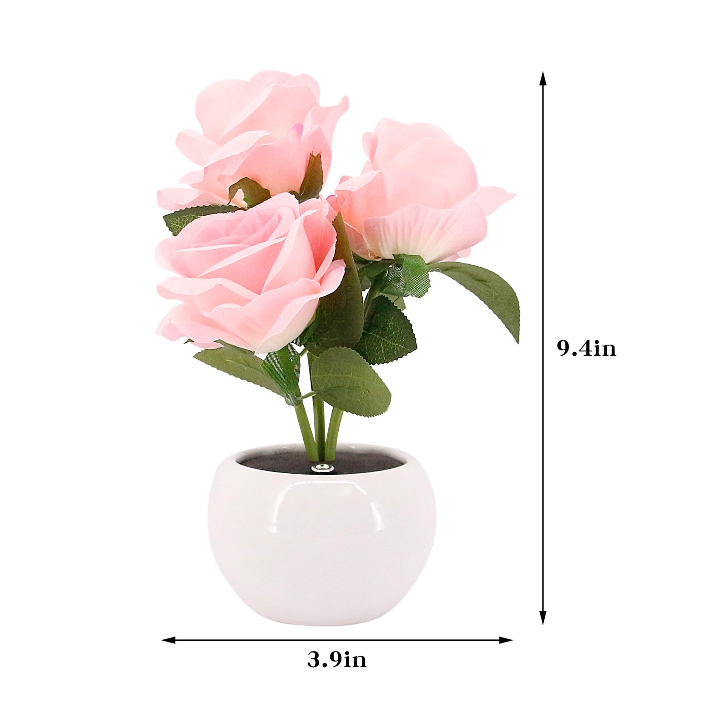 Naimo Rose Night Light Rechargeable LED Night Lamp Flower Table Lamp for Bedroom Living Room Birthday Party Desktop Home Decor